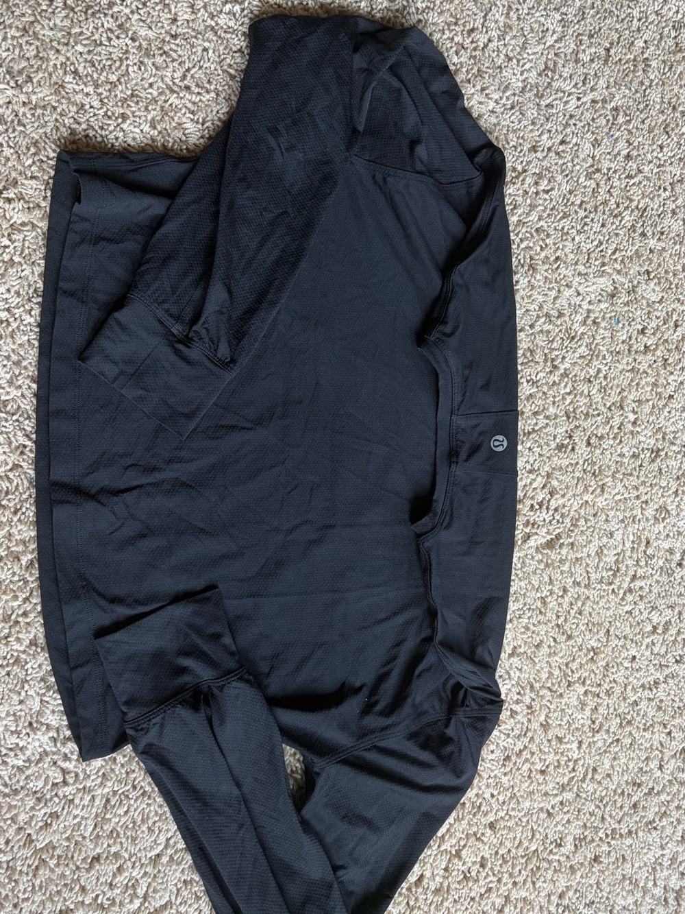 lululemon athletica Black Long-Sleeve Performance Tee